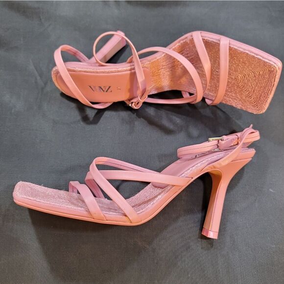 BRAND NEW ZARA SQUARE TOE MULTI-STRAP SANDAL - Picture 8 of 16